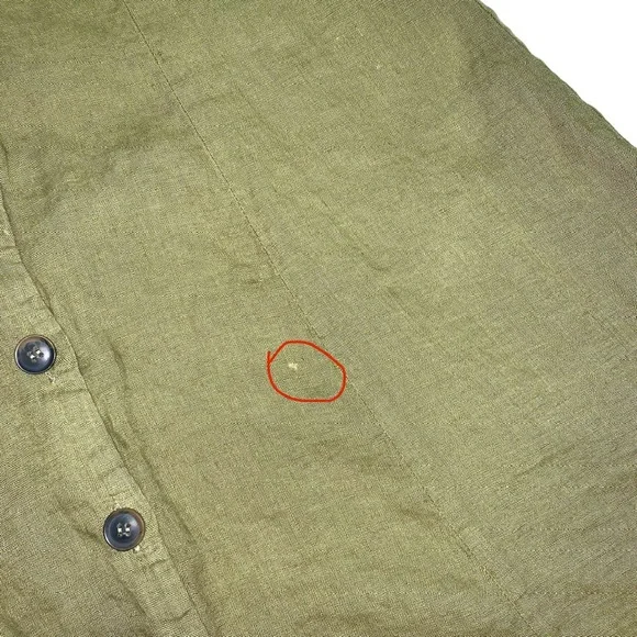 Zara Woman Buttoned Sleeveless Maxi Dress Large Lightweight V Neck Lagenlook - Picture 14 of 15